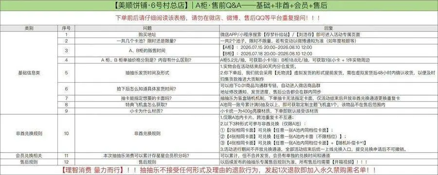 基础+非酋+会员+售后